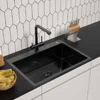 Кухонная мойка ARFEKA ECO AR 700*500 BLACK PVD NANO - Изображение №1 — Chaika Market