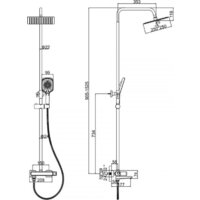 Душевая система  Ledeme L2473W - Изображение №2 — Chaika Market