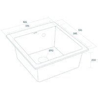 Кухонная мойка Paulmark Kante 45 PM104651-WH - Изображение №3 — Chaika Market