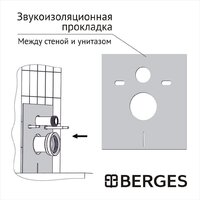 Унитаз подвесной Berges Wasserhaus Ego 043357 (с сиденьем) - Изображение №5 — Chaika Market