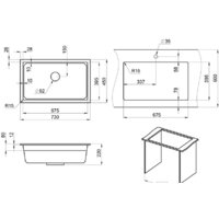 Кухонная мойка Granula KS-7303 (арктик) - Изображение №3 — Chaika Market
