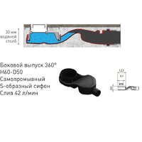 Трап/канал Berges Wasserhaus B1 Keramik 800 095119 (матовый черный) - Изображение №7 — Chaika Market