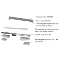 Трап/канал Berges Wasserhaus B1 Keramik 800 095119 (матовый черный) - Изображение №5 — Chaika Market