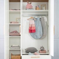 Шкаф распашной Roba Ava 1631830 (белый/натуральный) - Изображение №4 — Chaika Market