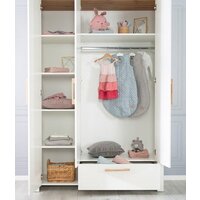 Шкаф распашной Roba Ava 1631830 (белый/натуральный) - Изображение №3 — Chaika Market