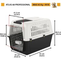 Переноска Ferplast Atlas Classic 60 73060021 (серый/черный) - Изображение №13 — Chaika Market