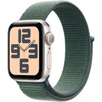 Умные часы Apple Watch SE 2 40 мм (алюминиевый корпус, звездный свет/зеленый, нейлоновый ремешок) — Chaika Market