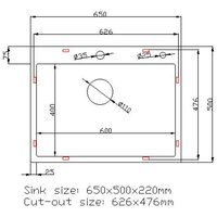 Кухонная мойка Stellar Decor S6550NB-D (нано черный) - Изображение №19 — Chaika Market