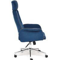 Офисное кресло TetChair Charm (флок, синий) - Изображение №3 — Chaika Market