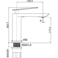 Смеситель Maxonor Pure Life PL1095-6 - Изображение №5 — Chaika Market