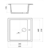 Кухонная мойка Wisent 510-30W (с сифоном GER013) - Изображение №6 — Chaika Market