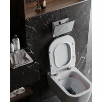 Инсталляция для унитаза Roxen StounFix Dual Fresh 710200 с удлиненными креплениями в комплекте и встр. контейнером для гигиенических таблеток (аромадозатор) - Изображение №7 — Chaika Market