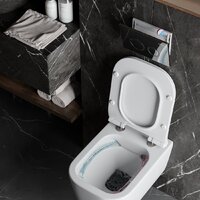Инсталляция для унитаза Roxen StounFix Dual Fresh 710200 с удлиненными креплениями в комплекте и встр. контейнером для гигиенических таблеток (аромадозатор) - Изображение №8 — Chaika Market