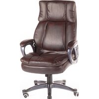 Офисное кресло Norden Medison H-1182-322 (серый/экокожа темно-коричневый) — Chaika Market