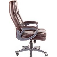 Офисное кресло Norden Medison H-1182-322 (серый/экокожа темно-коричневый) - Изображение №7 — Chaika Market