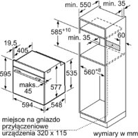 Электрический духовой шкаф Bosch Serie 8 HBG724BB1 - Изображение №3 — Chaika Market