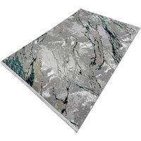 Ковер для жилой комнаты Radjab Carpet Афина Прямоугольник 9012A 12867RK (3x5, Grey/D.Green) — Chaika Market