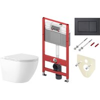 Унитаз подвесной Saniteco KW-9003W Rimles + TECE 9400414 — Chaika Market