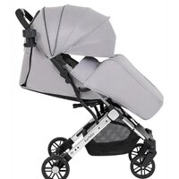 Коляска прогулочная «книга» Farfello Comfy Go Comfort CG-105 (блестящий серый) - Изображение №5 — Chaika Market