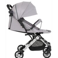 Коляска прогулочная «книга» Farfello Comfy Go Comfort CG-105 (блестящий серый) - Изображение №2 — Chaika Market