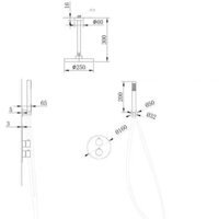 Душевая система  Abber Wasser Kreis AF8121RG (розовое золото) - Изображение №3 — Chaika Market