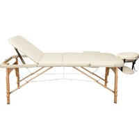 Массажный стол Atlas Sport складной 3-с деревянный 60 см (бежевый) - Изображение №3 — Chaika Market