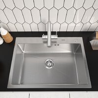 Кухонная мойка ARFEKA ECO AR 700*500 SATIN DECOR MILLET GRAINS - Изображение №2 — Chaika Market