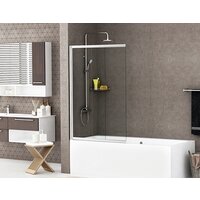 Стеклянная шторка для ванны Wasserkraft Main 41S02-80 — Chaika Market