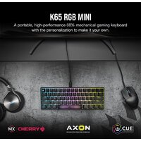 Клавиатура Corsair K65 RGB Mini (черный, Cherry MX Speed, нет кириллицы) - Изображение №19 — Chaika Market