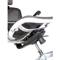 Офисное кресло Norden Hero White YS-0810H-T(E+E)W (белый/серый) - Изображение №7 — Chaika Market