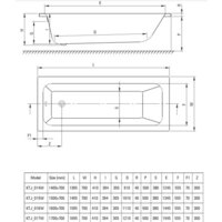 Ванна Deante Prizma 179.5x75 KTJ 018W - Изображение №2 — Chaika Market