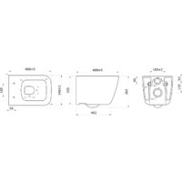 Унитаз подвесной Berges Wasserhaus Quattro S Rimless 043364 (с сиденьем и кнопкой смыва) - Изображение №10 — Chaika Market