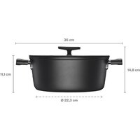 Кастрюля Fiskars Hard Face 1075527 - Изображение №2 — Chaika Market