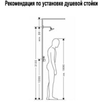 Душевая система  Wisent WP3500-2 - Изображение №6 — Chaika Market