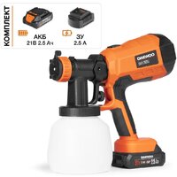 Краскораспылитель Daewoo Power DAPS 1121Li Set (с 1-им АКБ, сумка) — Chaika Market