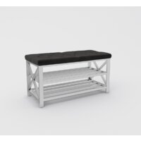 Банкетка Hype Mebel Будс (белый/черный) - Изображение №1 — Chaika Market