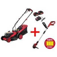  Wortex 0311014A1 (газонокосилка, триммер, 2 АКБ) — Chaika Market