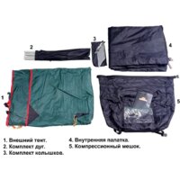 Треккинговая палатка AlexikA Rondo 2 Plus Fib (зеленый) - Изображение №10 — Chaika Market