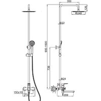 Душевая система  Ledeme L2480B - Изображение №2 — Chaika Market