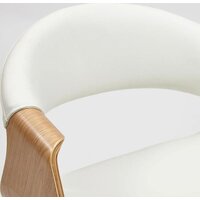 Офисное кресло TetChair Bend кожзам (натуральный/белый) - Изображение №5 — Chaika Market