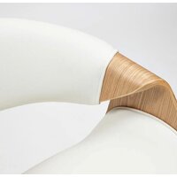 Офисное кресло TetChair Bend кожзам (натуральный/белый) - Изображение №11 — Chaika Market