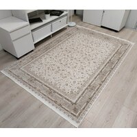 Ковер для жилой комнаты Radjab Carpet Арвен Прямоугольник PS23E 12011RK (2.4x3.4, Cream) - Изображение №3 — Chaika Market