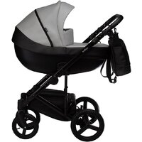 Универсальная коляска Indigo Tour Eco (2 в 1, te 02/черная кожа+серая кожа) - Изображение №2 — Chaika Market