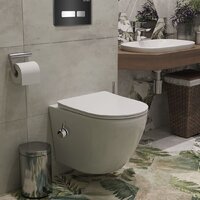 Унитаз подвесной Roxen Antares Bidet в комплекте с инсталляцией StounFix Dual Fresh 6 в 1 963184 (кнопка: черное стекло) - Изображение №13 — Chaika Market