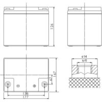 Аккумулятор для ИБП Powerman CA12240/UPS (12В/24 А·ч) - Изображение №3 — Chaika Market