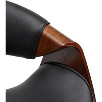 Офисное кресло TetChair Bend (орех/кожзам черный) - Изображение №5 — Chaika Market