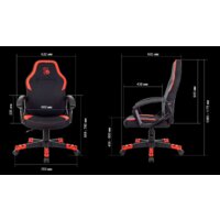 Игровое (геймерское) кресло A4Tech Bloody GC-190 (черный/красный) - Изображение №5 — Chaika Market