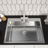 Кухонная мойка ARFEKA ECO AR 700*500 SATIN - Изображение №2 — Chaika Market
