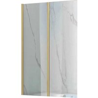 Стеклянная шторка для ванны Rea Agat-2 100 (золотистый) — Chaika Market