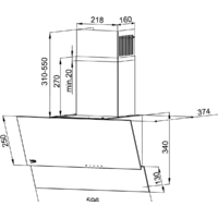 Кухонная вытяжка BEKO HCA 62320 WH - Изображение №2 — Chaika Market